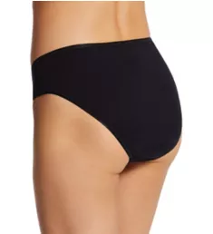 Cotton Seamless Hi-Cut Full Brief Panty Black XS