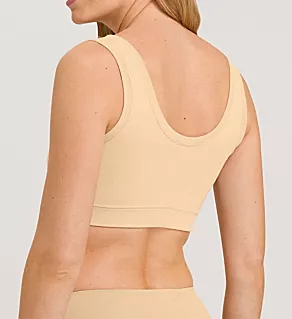 Touch Feeling Crop Top Padded Bra Beige XL