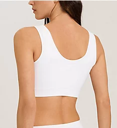 Touch Feeling Crop Top Padded Bra White S