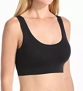 Touch Feeling Crop Cami Top Bra Black XS