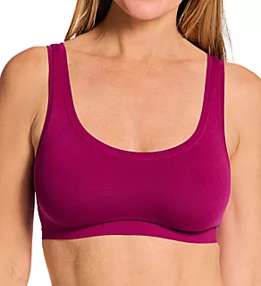 Touch Feeling Crop Cami Top Bra Pink Tourmaline L