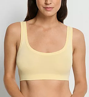 Touch Feeling Crop Cami Top Bra Vanilla Highlight XL