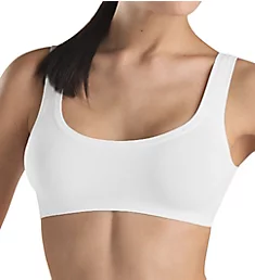 Touch Feeling Crop Cami Top Bra White XS