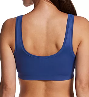 Touch Feeling Crop Cami Top Bra Blue Horizon S