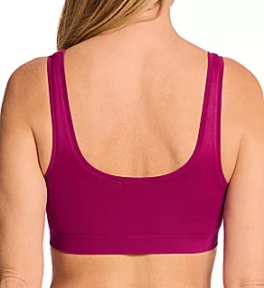 Touch Feeling Crop Cami Top Bra Pink Tourmaline L