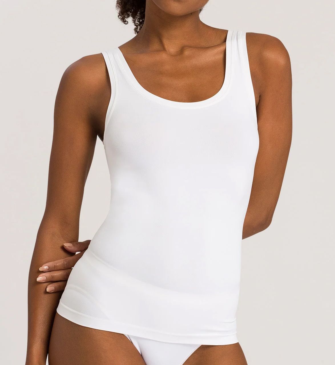 Hanro Women's Touch Feeling Tank Top in White | Size: Medium | HerRoom.com