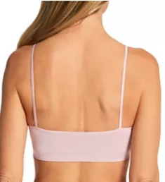 Touch Feeling Crop Spaghetti Strap Bra Crepe Pink M