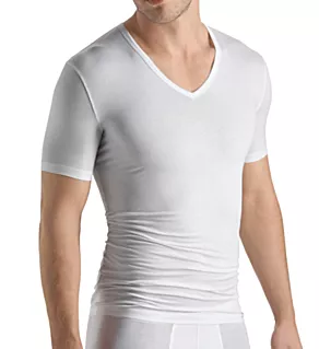 Cotton Sensation V-Neck T-Shirt WHT L