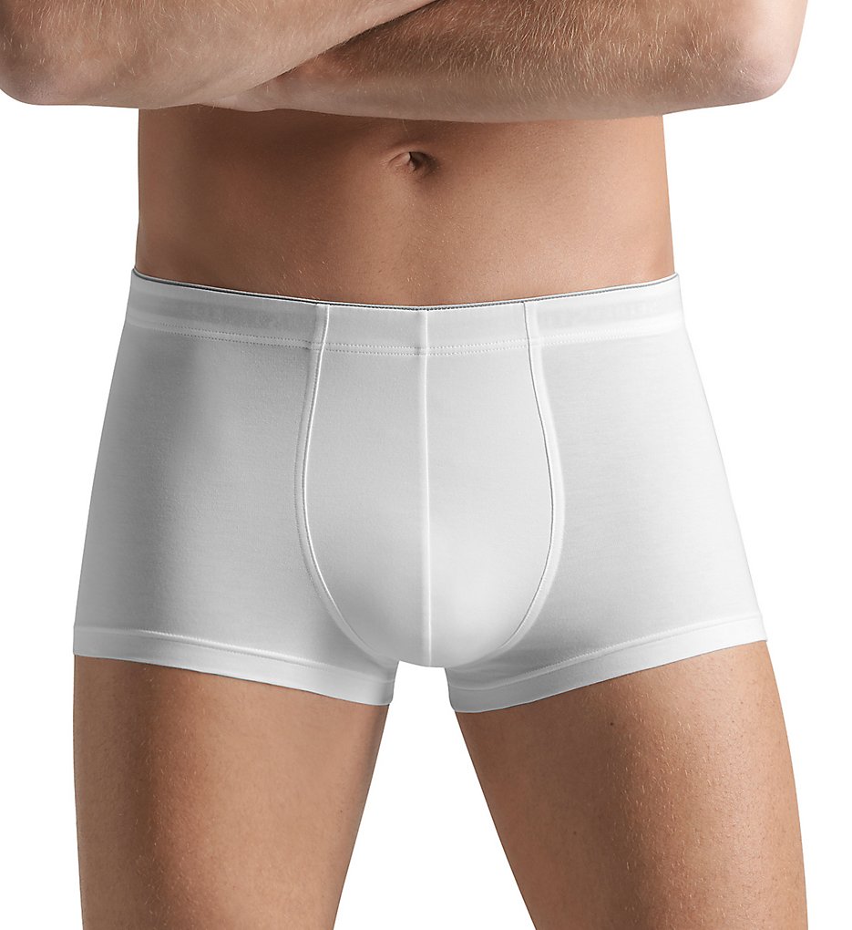 Hanro 3086 Cotton Superior Boxer Briefs 2 Inch Inseam (White)