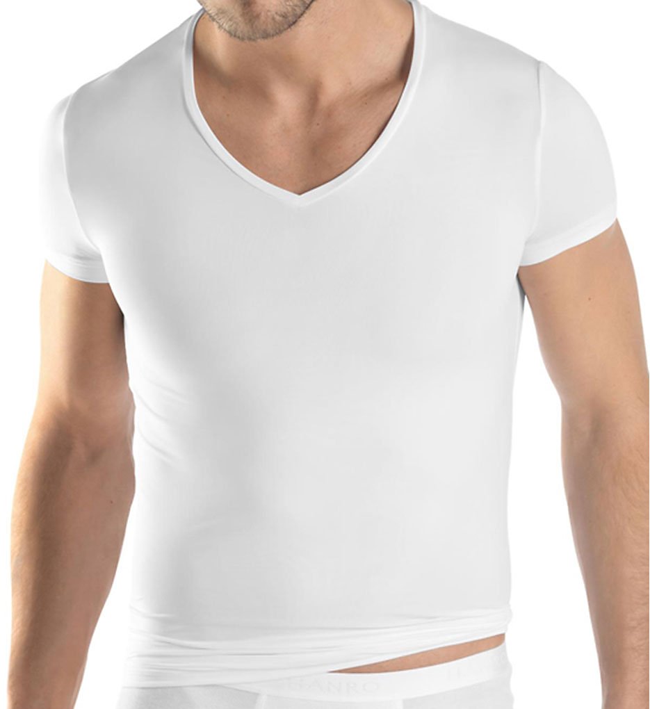 Hanro 3108 Micro Touch Short Sleeve Tee (White)