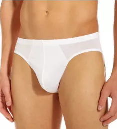 Cotton Sporty Flyless 3/4 Brief WHT L