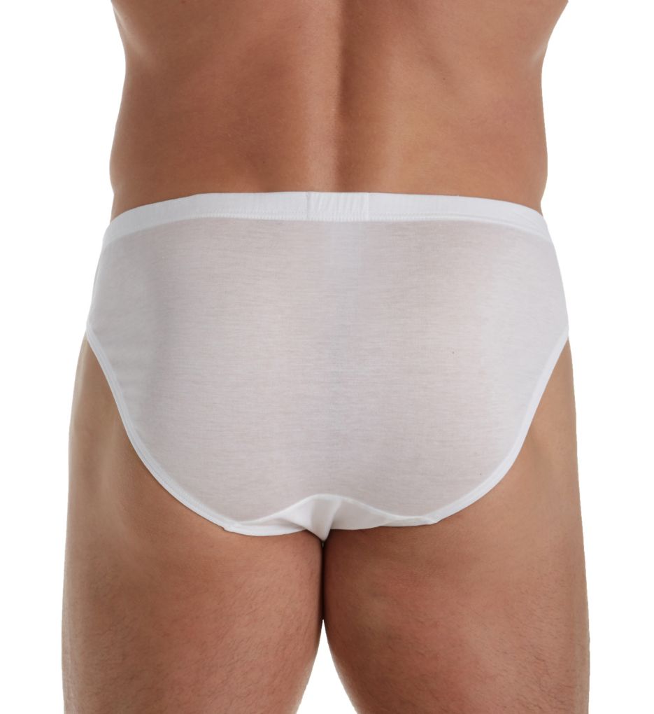 Calida Men's Cotton Code Mini Brief, 22090, White, M at