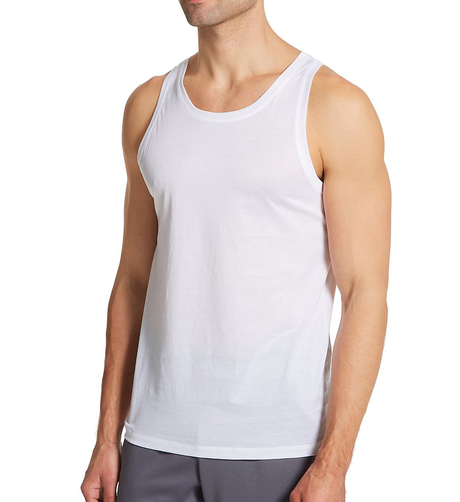 Hanro 3509 Cotton Sporty Tank Top (White)