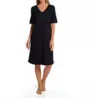 Hanro Moments Short Sleeve Lace Trim Gown 7040 - Image 1