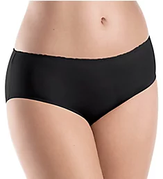 Satin Deluxe Hipster Panty Black S
