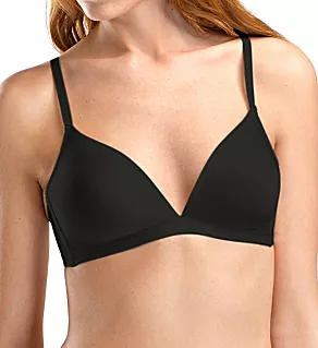 Satin Deluxe Soft Cup T-Shirt Bra Black 34A