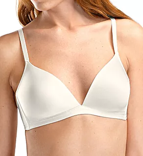 Satin Deluxe Soft Cup T-Shirt Bra Off White 34A