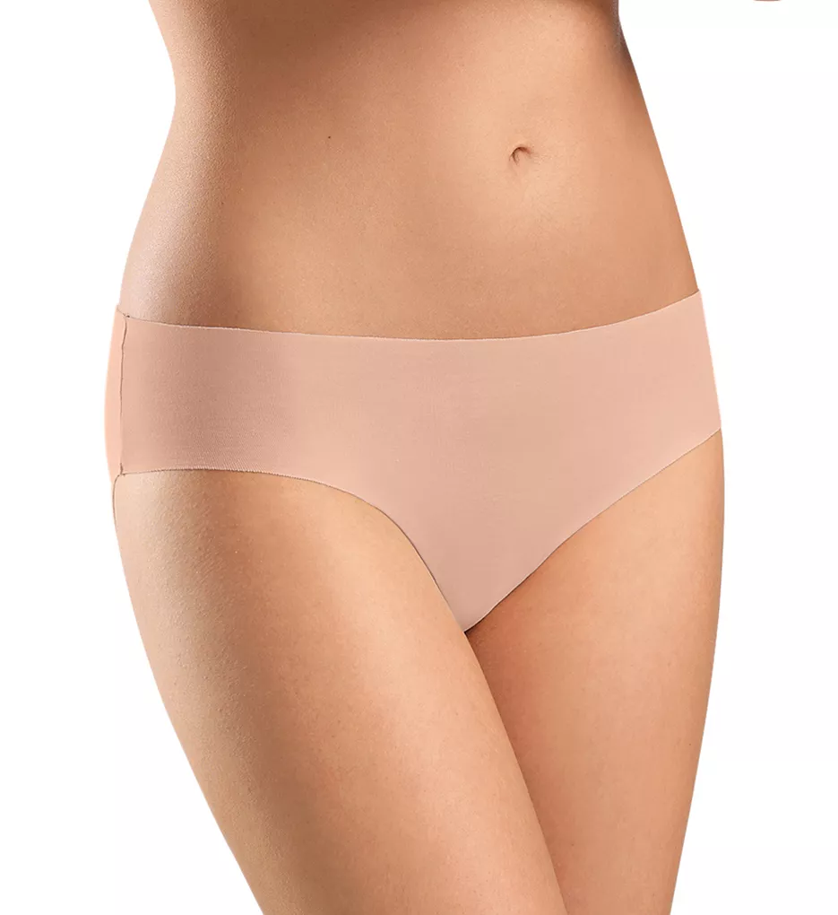 Invisible Cotton Hi Cut Brief Panty Chestnut XL