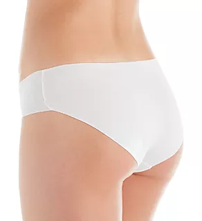 Invisible Cotton Hi Cut Brief Panty White XS