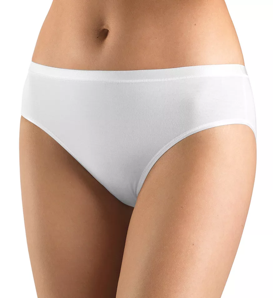 Soft Touch Hi Cut Brief Panty White XS