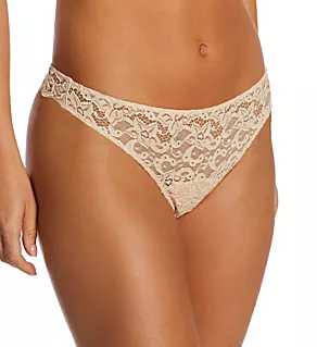 Luxury Moments Lace Thong Panty Beige XS