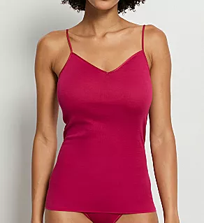Cotton Seamless V-Neck Camisole Light Sangria XL