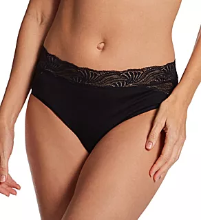 Cotton Delight Hi-Cut Brief Panty Black XS