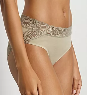 Cotton Delight Hi-Cut Brief Panty Olive Stem XL