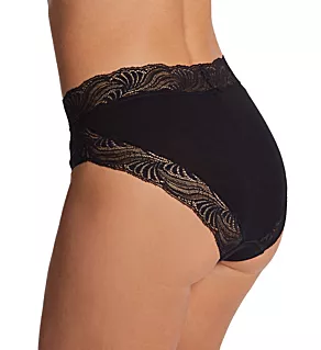 Cotton Delight Hi-Cut Brief Panty Black XS