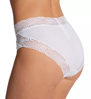 Cotton Delight Hi-Cut Brief Panty White XS