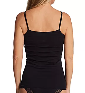 Cotton Delight Spaghetti Camisole Black XS