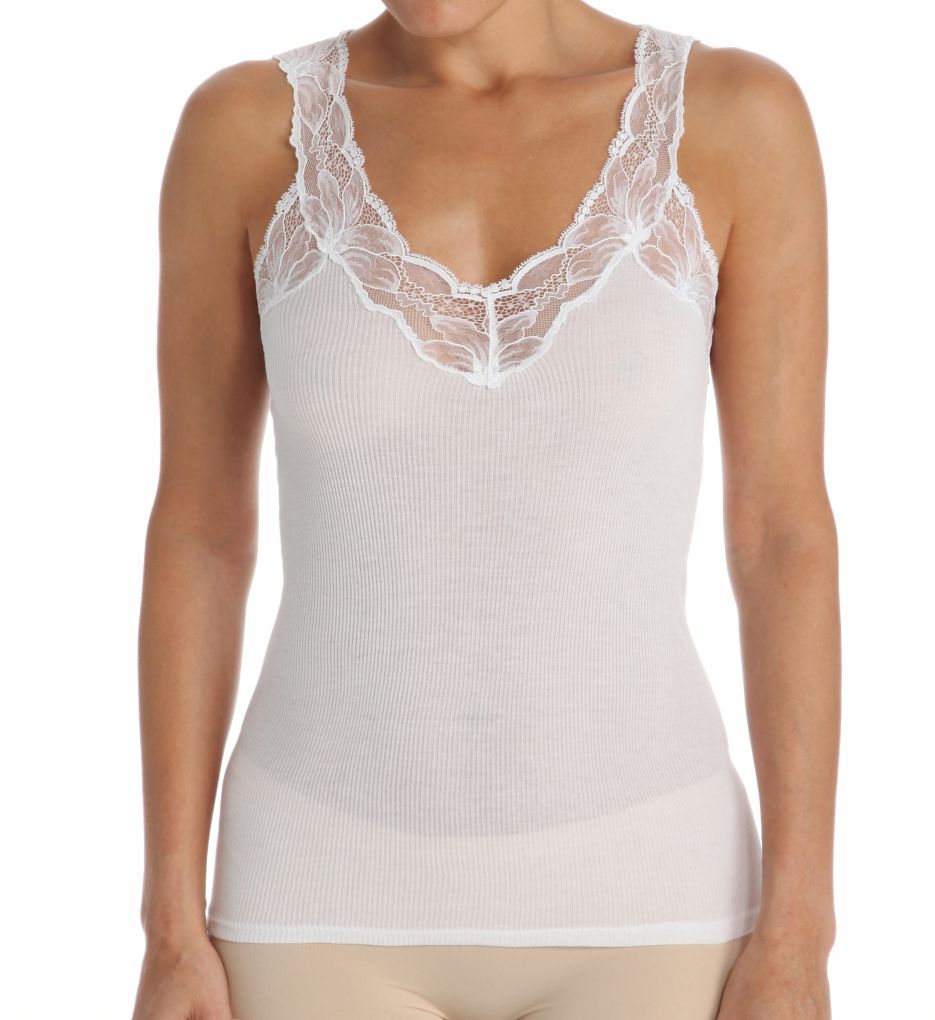 Valencia Lace Trim Tank Top-fs