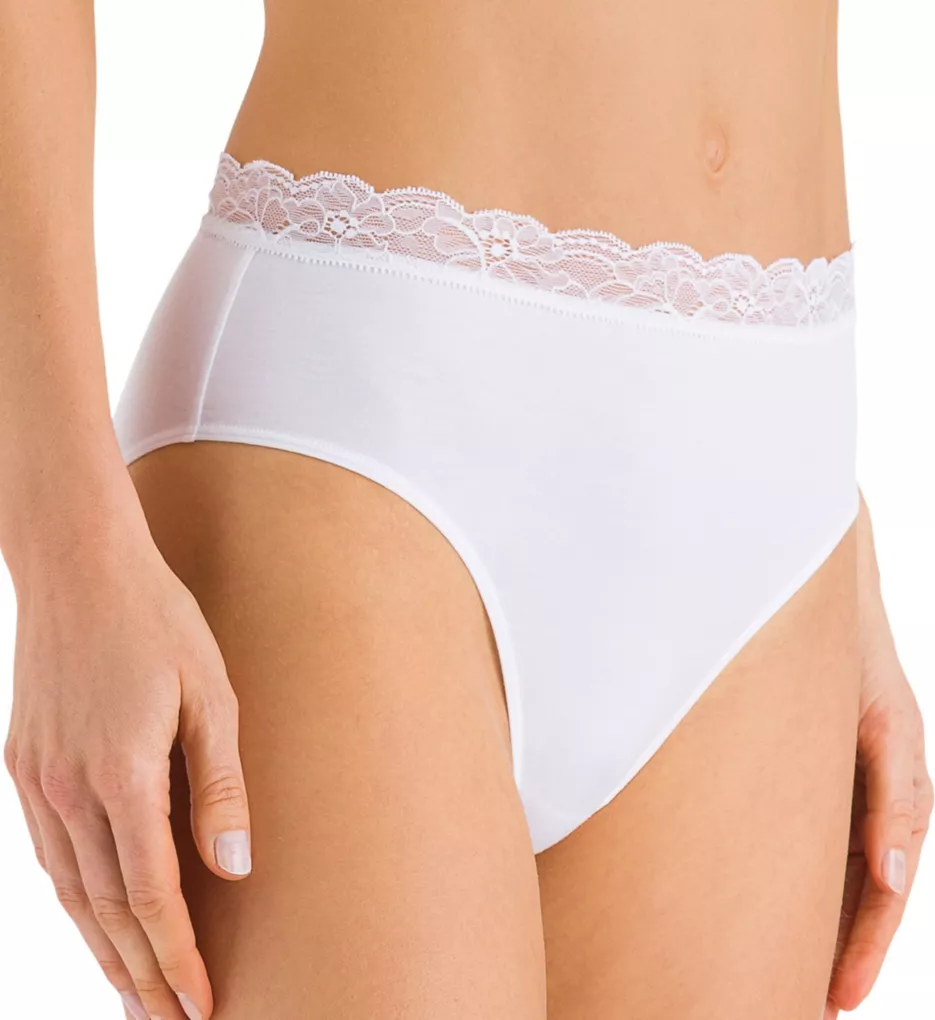Cotton Lace Full Brief Panty White XS