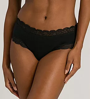 Cotton Lace Hipster Panty Black XS