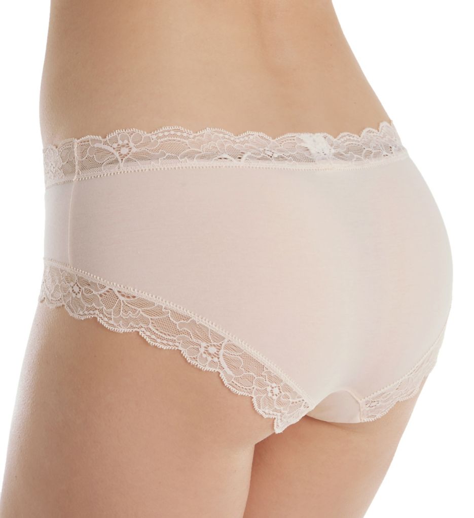 HANRO - Cotton Lace - High Cut Brief - powder