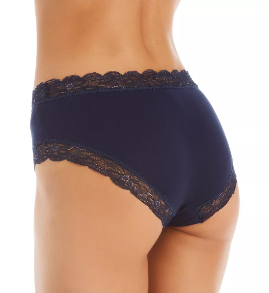 Cotton Lace Hipster Panty Deep Navy M