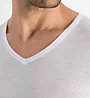 Hanro Ultralight Supima Cotton V-Neck T-Shirt 73000 - Image 3