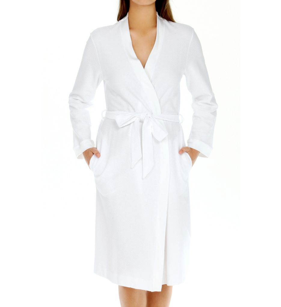 Hanro Cotton Pique Robe 7303 - Image 1