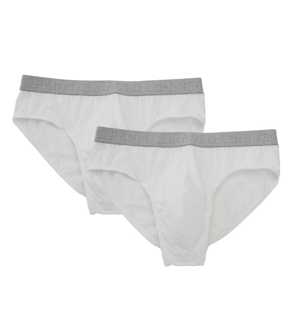 Essentials Cotton Stretch Briefs - 2 Pack WHT 2XL