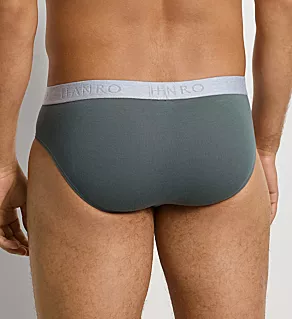 Essentials Cotton Stretch Briefs - 2 Pack Studio Green/Retro Blu 2XL