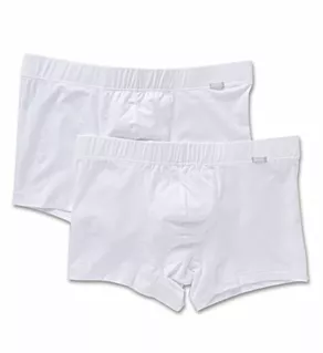 Essentials Cotton Stretch Boxer Briefs - 2 Pack WHT 2XL