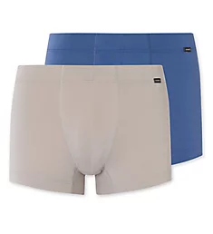 Essentials Cotton Stretch Boxer Brief - 2 Pack Slate Blue/Mid Grey M