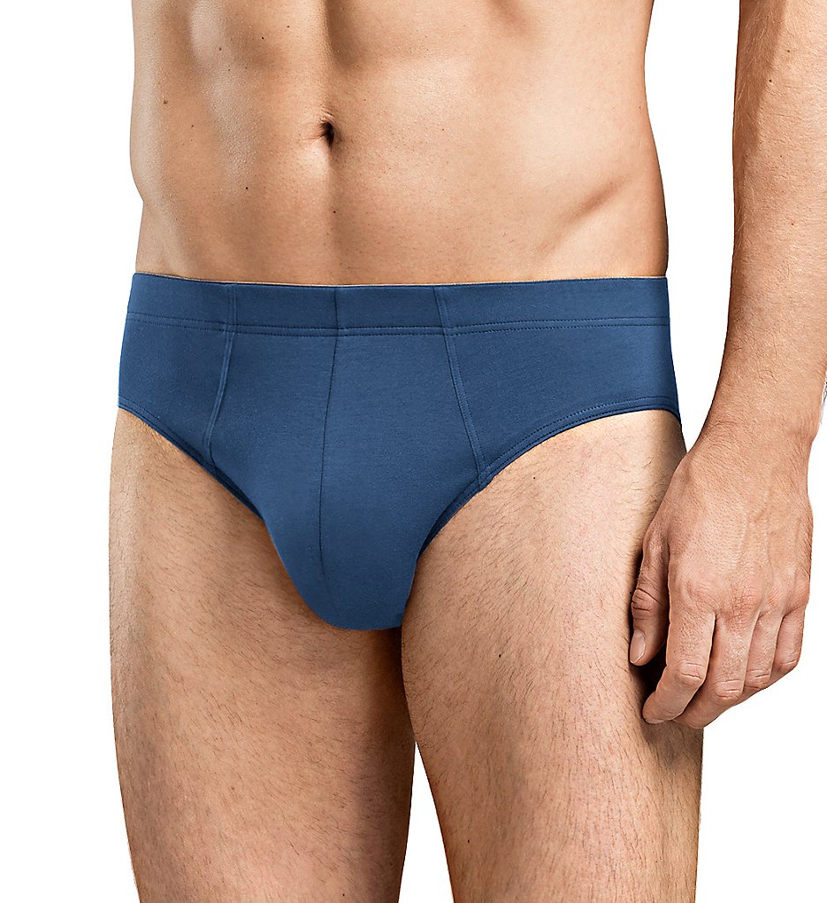 Hanro 73085 Cotton Superior Briefs (Ferminate Blue)