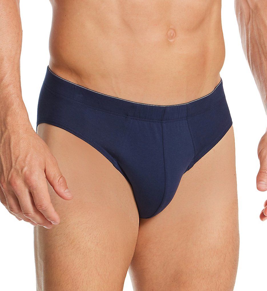 Hanro 73085 Cotton Superior Briefs (Midnight Navy)