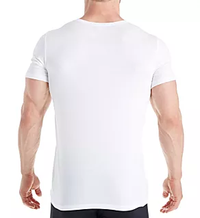 Cotton Superior V-Neck T-Shirt WHT 2XL