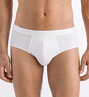 Cotton Essentials Jersey Stretch Brief WHT 2XL