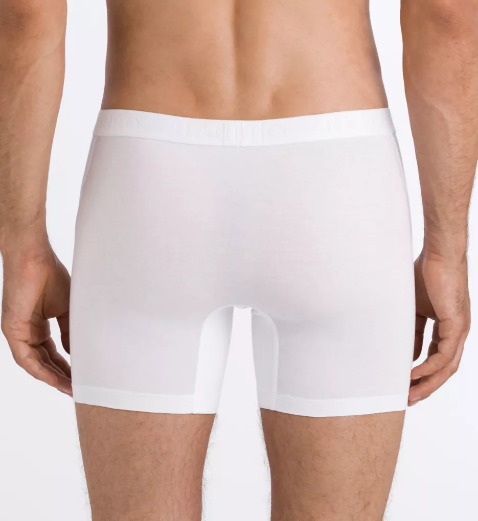HANRO - Cotton Superior - Long Leg Boxer Brief - white