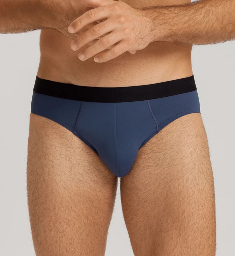 Hanro Micro-touch Briefs In Deep Aqua