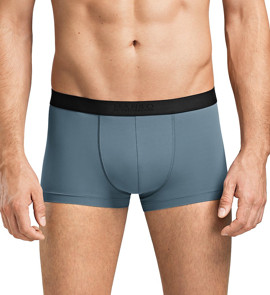 Hanro 73107 Micro Touch Boxer Briefs (Smoke Blue)