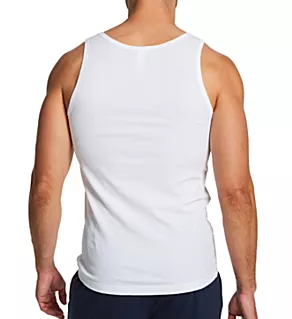 Cotton Essentials 2:2 Rib Tank White S